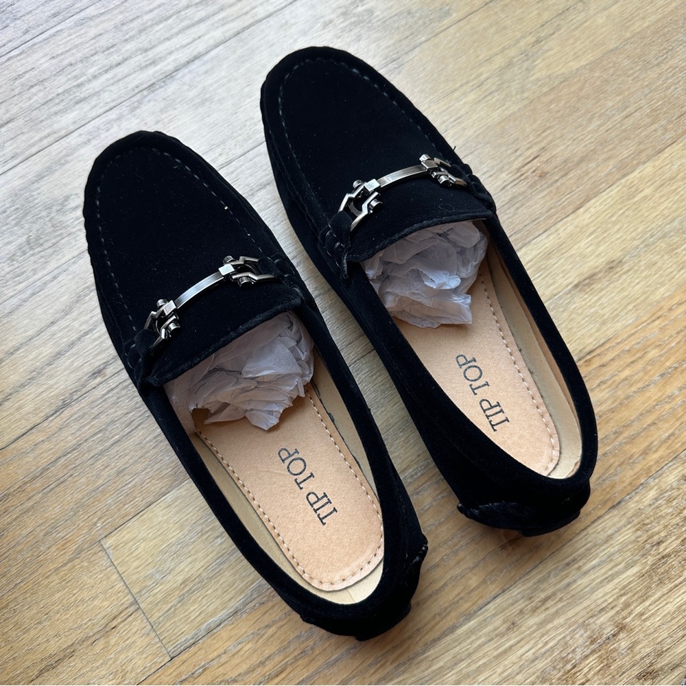 NWT Boys’ Black Suede Dress Shoes